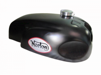 NORTON MANX TRITON WIDELINE MATTE BLACK PAINTED STEEL PETROL FUEL TANK WITH CAP|Fit For