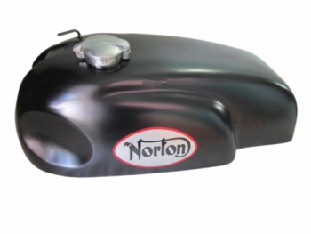 NORTON MANX TRITON WIDELINE MATTE BLACK PAINTED STEEL PETROL FUEL TANK WITH CAP|Fit For