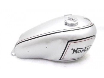 Norton Dominator Model 7 Silver Painted Fuel Petrol Tank With Cap |Fit For