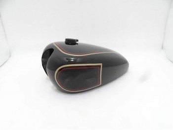FIT FOR NORTON ES2 BLACK PAINTED ALUMINUM FUEL PETROL TANK