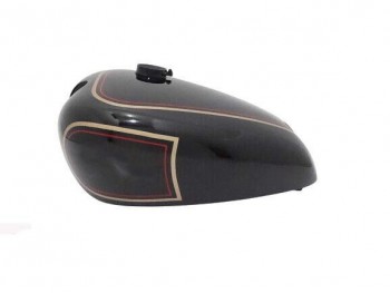 FIT FOR NORTON ES2 BLACK PAINTED ALUMINUM FUEL PETROL TANK