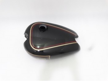 FIT FOR NORTON ES2 BLACK PAINTED ALUMINUM FUEL PETROL TANK