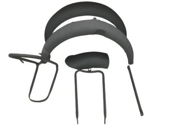 FIT FOR NORTON ES2 RAW FRONT AND REAR MUDGUARD WITH STAYS