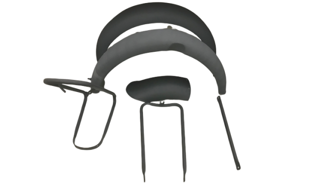 FIT FOR NORTON ES2 RAW FRONT AND REAR MUDGUARD WITH STAYS