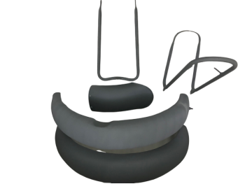 FIT FOR NORTON ES2 RAW FRONT AND REAR MUDGUARD WITH STAYS