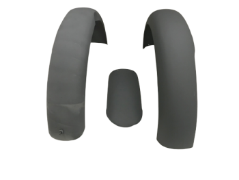 FIT FOR NORTON ES2 RAW FRONT AND REAR MUDGUARD WITH STAYS
