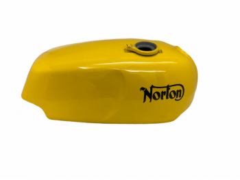 NORTON COMMANDO ROADSTER YELLOW PAINTED WITH LOGO PETROL TANK + SIDE PANEL|Fit For