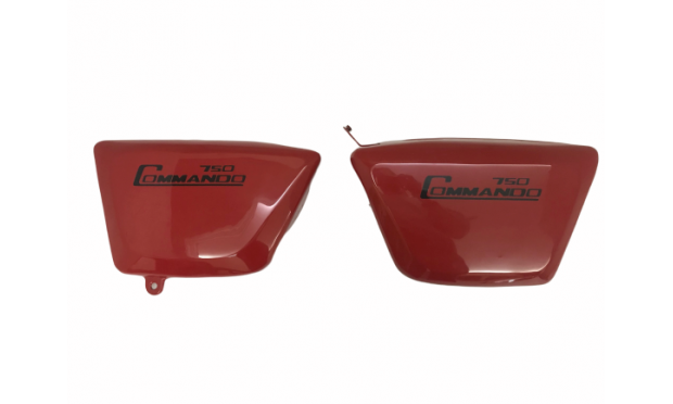 FIT FOR NORTON FASTBACK COMMANDO / INTERSTATE RED PAINTED SIDE PANEL