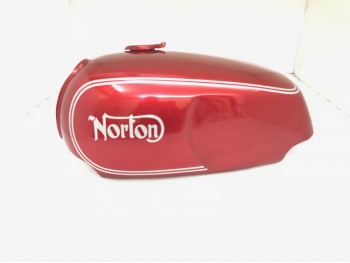 NORTON COMMANDO ROADSTER CHERRY TANK WITH SILVER DECALS + SIDE PANELS|Fit For