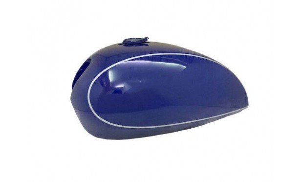 FIT FOR NORTON COMMANDO INTERSTATE BLUE PAINTED GAS FUEL PETROL TANK 