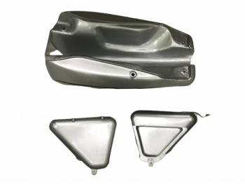 FIT FOR NORTON COMMANDO INTERSTATE SILVER WITH SIDE PANELS