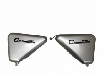 FIT FOR NORTON COMMANDO INTERSTATE SILVER WITH SIDE PANELS