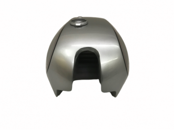 FIT FOR NORTON COMMANDO INTERSTATE SILVER PAINTED GAS FUEL PETROL TANK