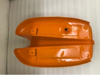 FIT FOR NORTON FEATHERBED SLIMLINE ORANGE PETROL TANK