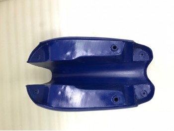 FIT FOR NORTON COMMANDO ROADSTER BLUE PAINTED ALUMINUM SILVER DECAL PETROL TANK