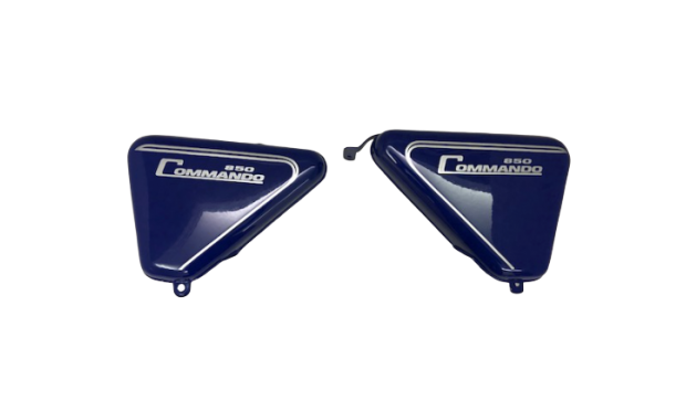 Fit For Norton Commando Roadster Blue Painted Side Panel