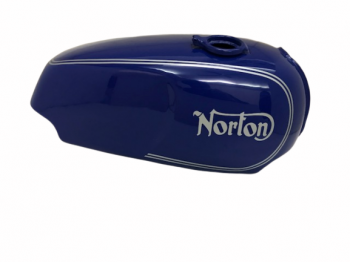 NORTON COMMANDO ROADSTER BLUE & SILVER DECAL PETROL TANK WITH SIDE PANEL|Fit For