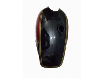 Norton Commando Roadster Black And Red Painted Fuel Tank with Fuel Cap|Fit For