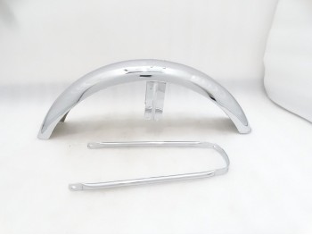 FIT FOR NORTON COMMANDO FRONT CHROME MUDGUARD + STAY 750 850 ROADSTER,INTERSTATE