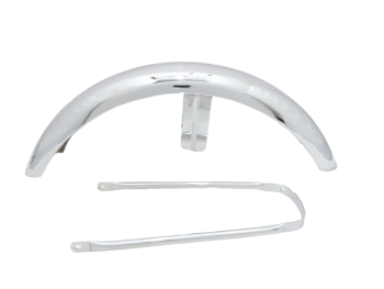 FIT FOR NORTON COMMANDO FRONT CHROME MUDGUARD + STAY 750 850 ROADSTER,INTERSTATE