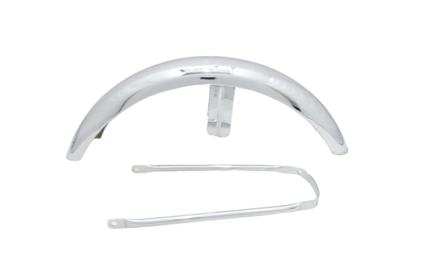 FIT FOR NORTON COMMANDO FRONT CHROME MUDGUARD + STAY 750 850 ROADSTER,INTERSTATE
