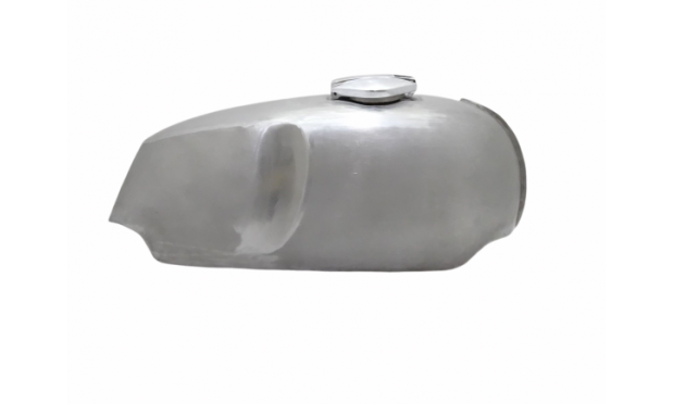 FIT FOR NORTON COMMANDO ROADSTER RAW PETROL TANK WITH CHROME CAP