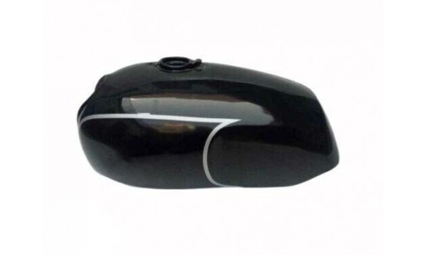 FIT FOR NORTON COMMANDO ROADSTER BLACK PAINTED ALUMINIUM PETROL TANK 