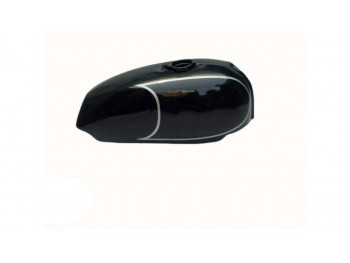 FIT FOR NORTON COMMANDO ROADSTER BLACK PAINTED STEEL PETROL TANK
