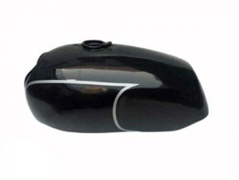 FIT FOR NORTON COMMANDO ROADSTER BLACK PAINTED STEEL PETROL TANK