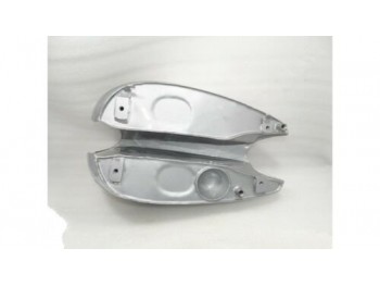 FIT FOR NORTON 16H SILVER PAINTED CHROME PETROL TANK