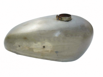 FIT FOR NORTON ES2 RAW STEEL PETROL TANK 2 SIDE HOLE FOR KNEE PADS