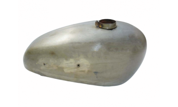 FIT FOR NORTON ES2 RAW STEEL PETROL TANK 2 SIDE HOLE FOR KNEE PADS