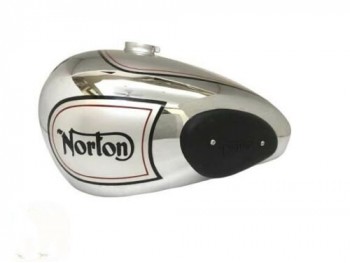 Norton Es2 Chrome & Silver Gas Tank With 2 Side Holes For Knee Pads(Fits For)