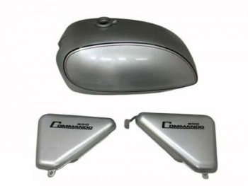 FIT FOR NORTON COMMANDO INTERSTATE SILVER WITH SIDE PANELS