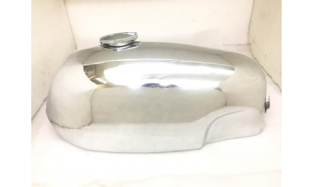 FIT FOR NORTON FASTBACK COMMANDO POLISHED ALLOY ALUMINUM GAS FUEL TANK 