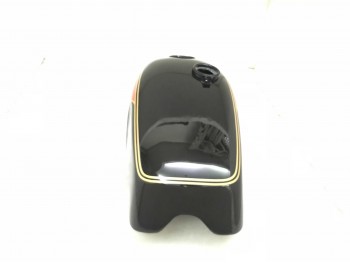 Fit For Norton Commando Roadster Black & Red Painted Petrol Tank With Cap & Tap