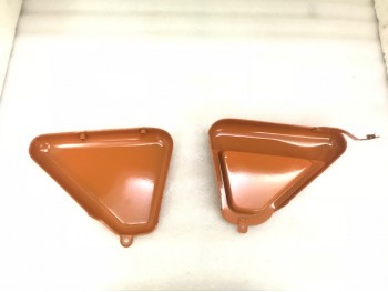 FIT FOR NORTON COMMANDO ROADSTER ORANGE PAINTED TOOL BOX TANK +SIDE PANEL 
