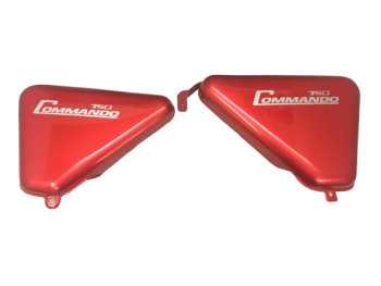 FIT FOR NORTON COMMANDO ROADSTER CHERRY PAINTED FUEL TANK +SIDE PANEL WITHOUT PINSTRIPES 