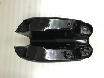 FIT FOR NORTON COMMANDO ROADSTER BLACK GAS FUEL PETROL TANK WITH SIDE PANEL