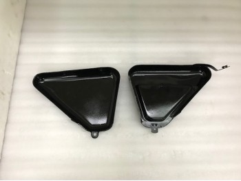 FIT FOR NORTON COMMANDO ROADSTER BLACK GAS FUEL PETROL TANK WITH SIDE PANEL