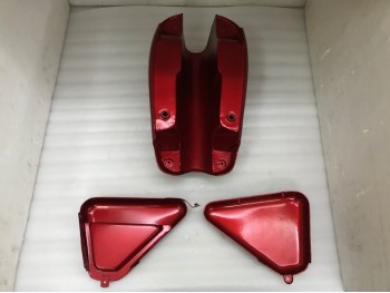 Fit For Norton Commando Roadster Cherry Painted Petrol Tank  With 850 Side Panel