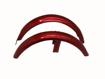 Norton Commando Roadster Cherry Painted Mudguard Set With Stay |Fit For