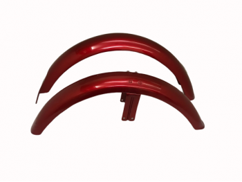 Fit For Norton Commando Roadster Cherry Painted Mudguard Set With Stay 
