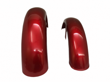 Norton Commando Roadster Cherry Painted Mudguard Set With Stay |Fit For
