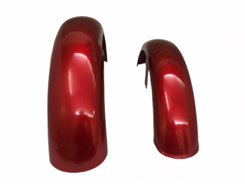 Fit For Norton Commando Roadster Cherry Painted Mudguard Set With Stay 