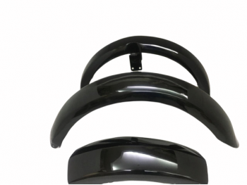 FIT FOR NORTON DOMINATOR MODEL 7 PLUNGER MODEL FRONT & REAR BLACK PAINTED MUDGUARD SET