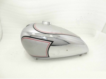 FIT FOR NORTON 16H SILVER PAINTED CHROME PETROL TANK