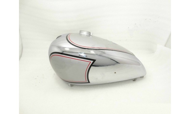 FIT FOR NORTON 16H SILVER PAINTED CHROME PETROL TANK