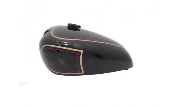 FIT FOR NORTON ES2 BLACK PAINTED STEEL FUEL PETROL TANK