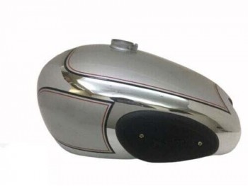 Fit For Norton Es2 Chrome Steel Gas Petrol Tank ( 2 Side Hole With Kneepads )